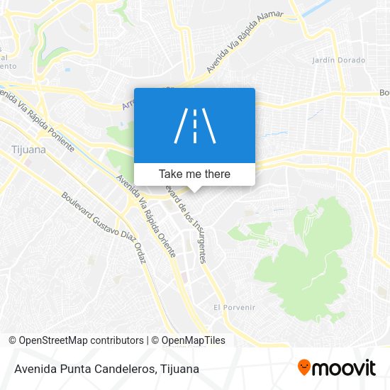 Avenida Punta Candeleros map