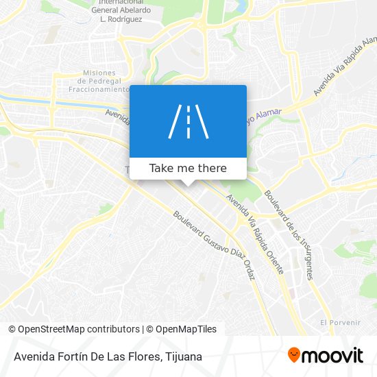 Avenida Fortín De Las Flores map