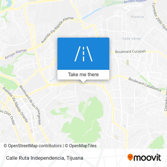 Calle Ruta Independencia map