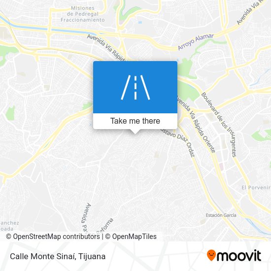 Calle Monte Sinaí map