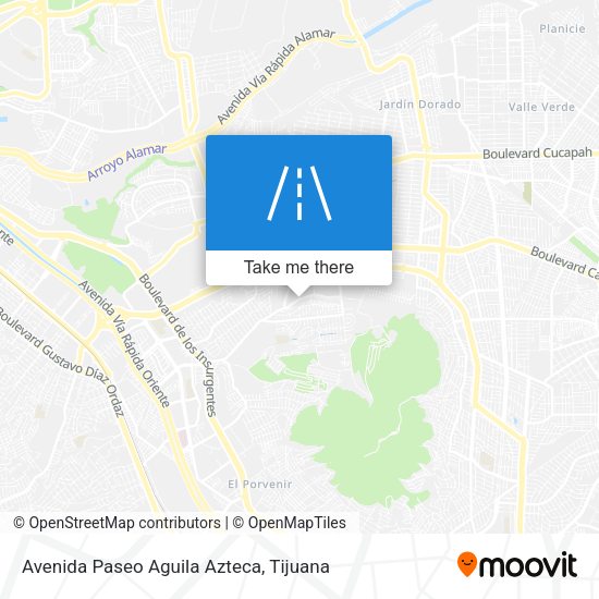 Avenida Paseo Aguila Azteca map