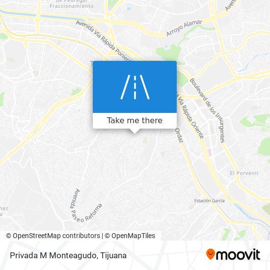 Privada M Monteagudo map