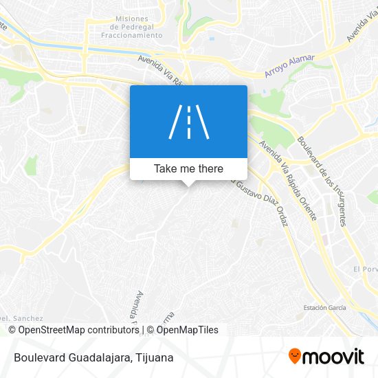 Boulevard Guadalajara map