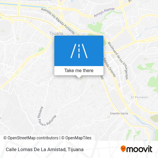 Calle Lomas De La Amistad map