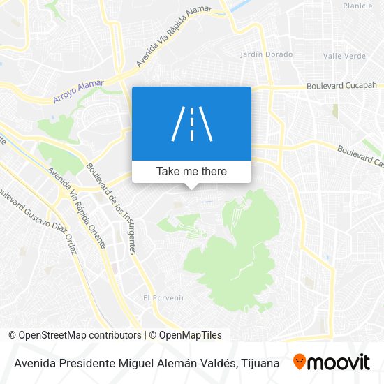Mapa de Avenida Presidente Miguel Alemán Valdés