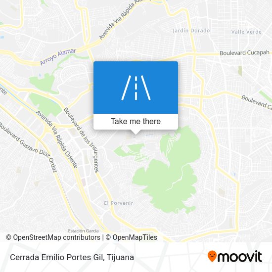 Cerrada Emilio Portes Gil map