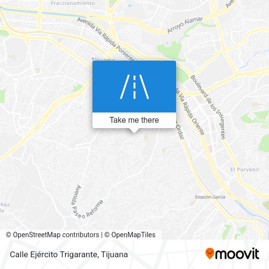 Calle Ejército Trigarante map