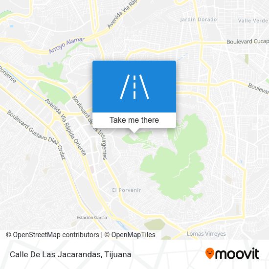 Calle De Las Jacarandas map