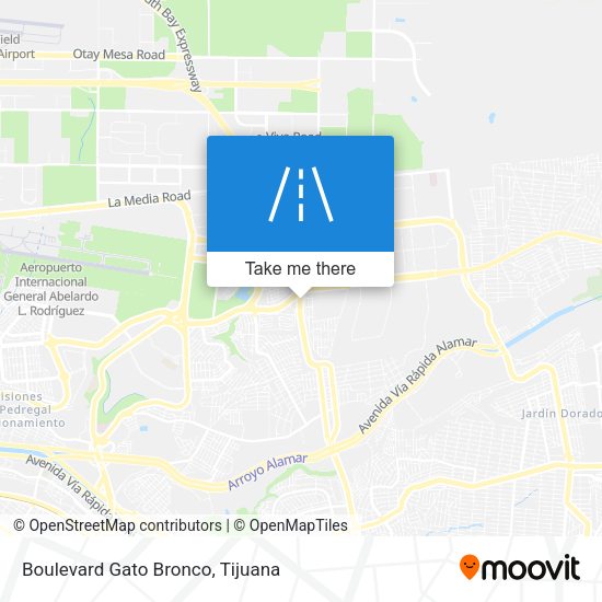 Boulevard Gato Bronco map
