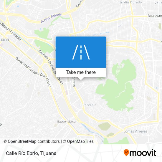 Mapa de Calle Río Ebrio