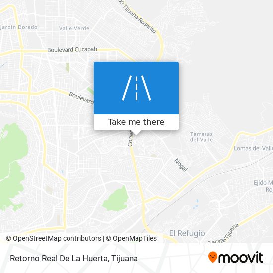 Retorno Real De La Huerta map
