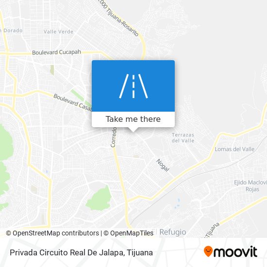 Privada Circuito Real De Jalapa map