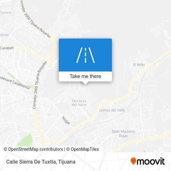 Calle Sierra De Tuxtla map