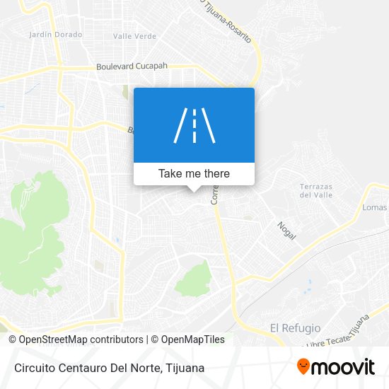 Circuito Centauro Del Norte map