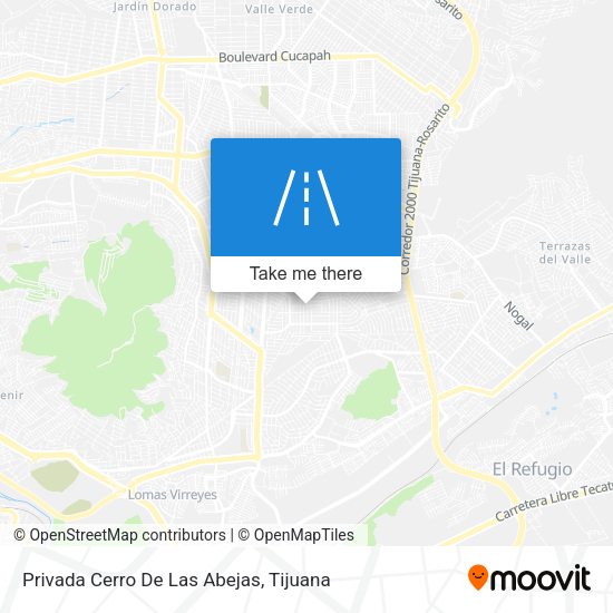 Privada Cerro De Las Abejas map