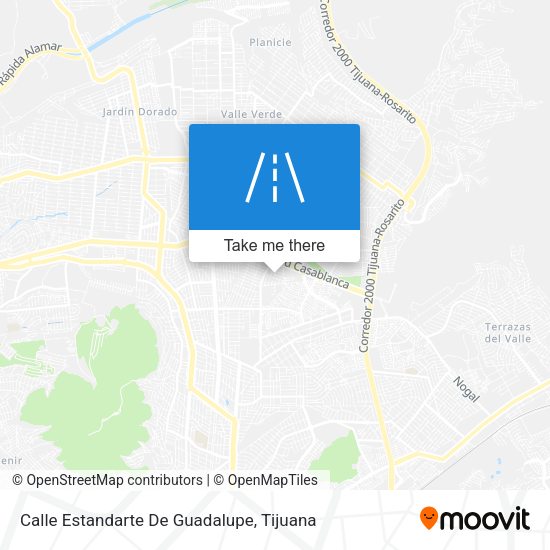 Calle Estandarte De Guadalupe map