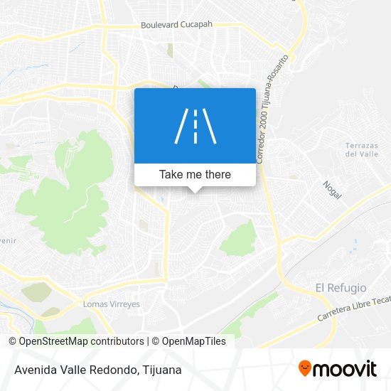 Avenida Valle Redondo map