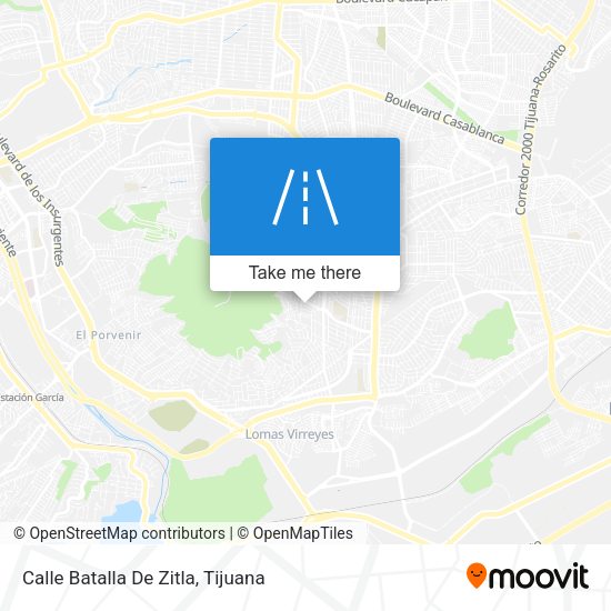 Calle Batalla De Zitla map