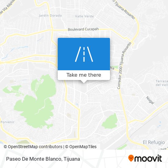 Paseo De Monte Blanco map