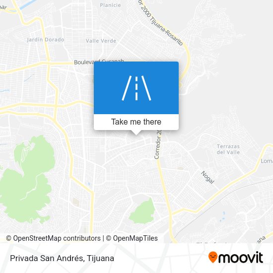 Privada San Andrés map
