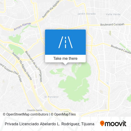 Privada Licenciado Abelardo L. Rodríguez map