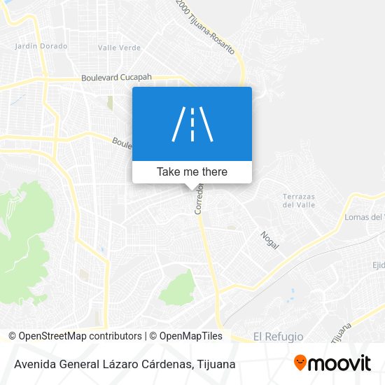 Mapa de Avenida General Lázaro Cárdenas