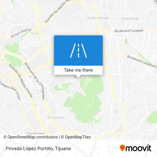 Privada López Portillo map