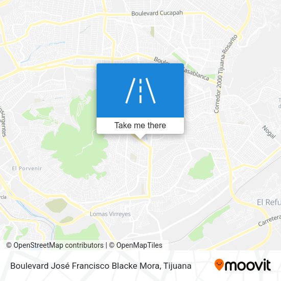 Mapa de Boulevard José Francisco Blacke Mora