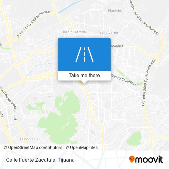 Calle Fuerte Zacatula map