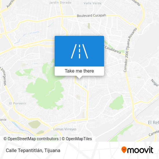 Mapa de Calle Tepantitlán