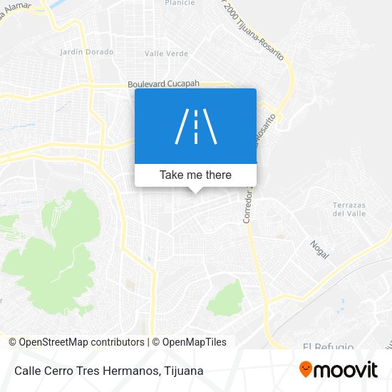 Calle Cerro Tres Hermanos map