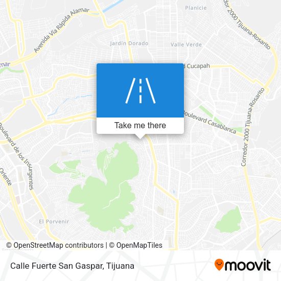 Calle Fuerte San Gaspar map