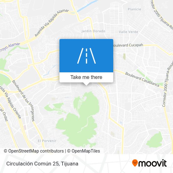 Circulación Común 25 map