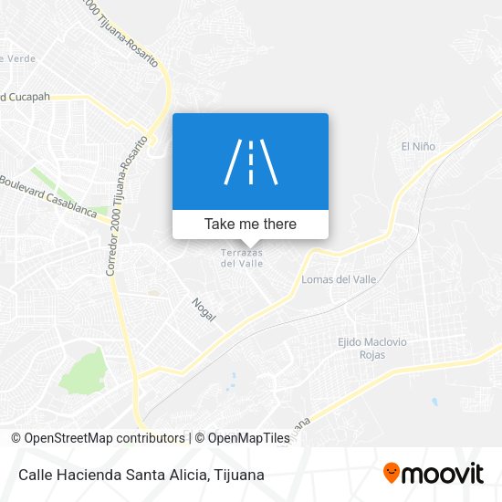 Calle Hacienda Santa Alicia map