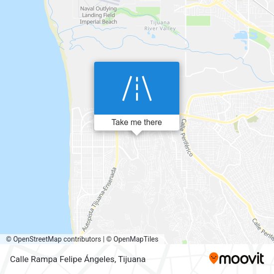 Mapa de Calle Rampa Felipe Ángeles