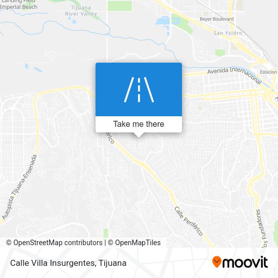Calle Villa Insurgentes map