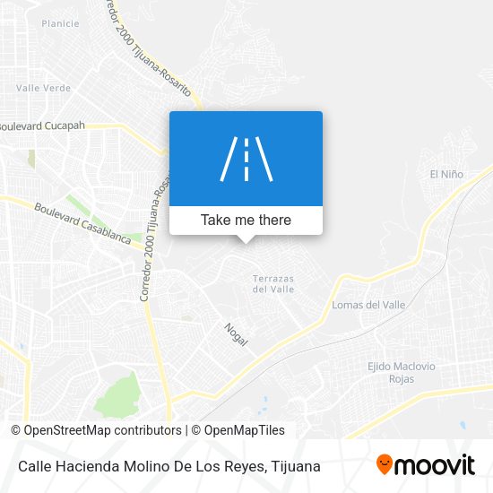Calle Hacienda Molino De Los Reyes map