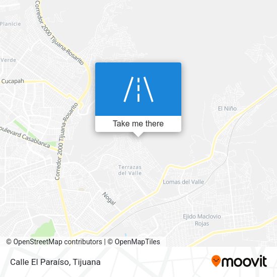 Calle El Paraíso map