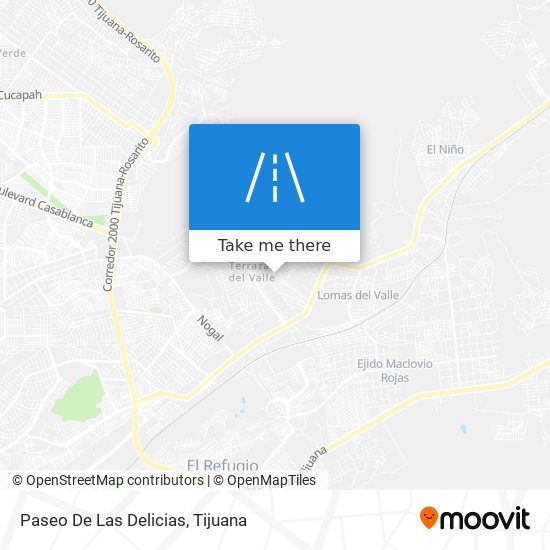 Paseo De Las Delicias map