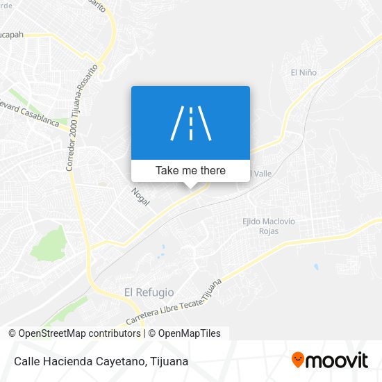 Calle Hacienda Cayetano map