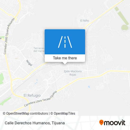 Calle Derechos Humanos map