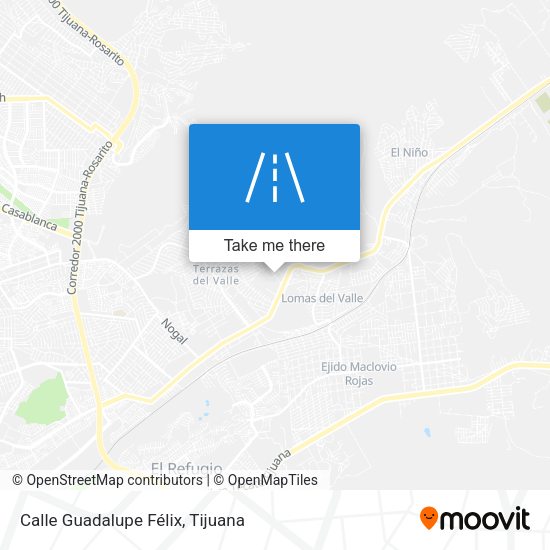 Mapa de Calle Guadalupe Félix