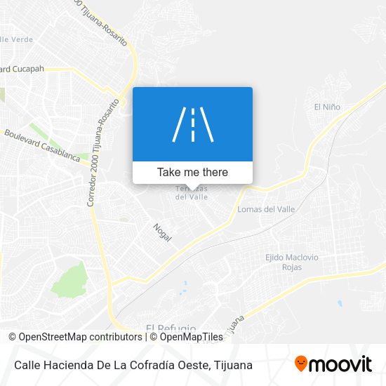 Calle Hacienda De La Cofradía Oeste map