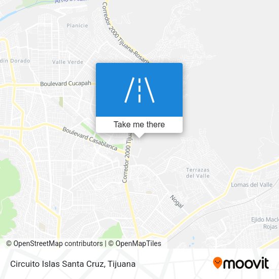 Circuito Islas Santa Cruz map