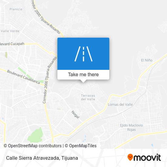 Calle Sierra Atravezada map