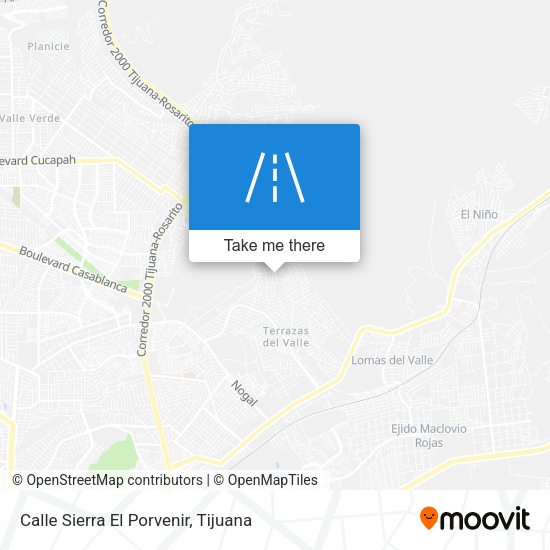 Calle Sierra El Porvenir map