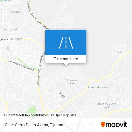 Calle Cerro De La Avena map