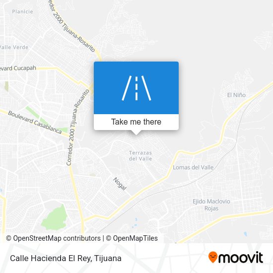 Calle Hacienda El Rey map