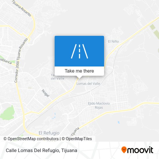 Calle Lomas Del Refugio map
