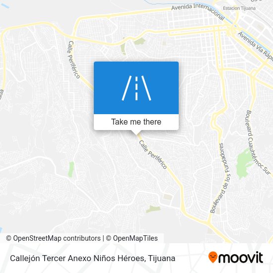 Callejón Tercer Anexo Niños Héroes map
